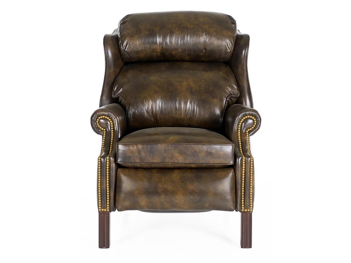 Hancock & Moore Chippendale Recliner, Saddle Brown
